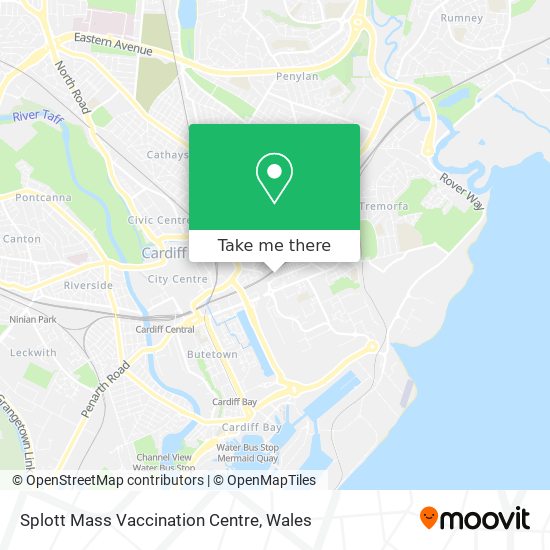 Splott Mass Vaccination Centre map