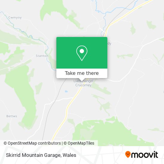 Skirrid Mountain Garage map
