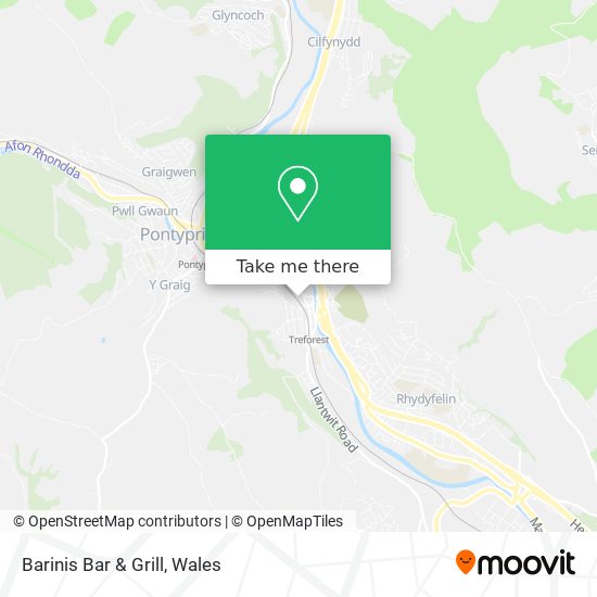 Barinis Bar & Grill map