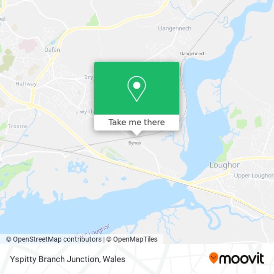 Yspitty Branch Junction map