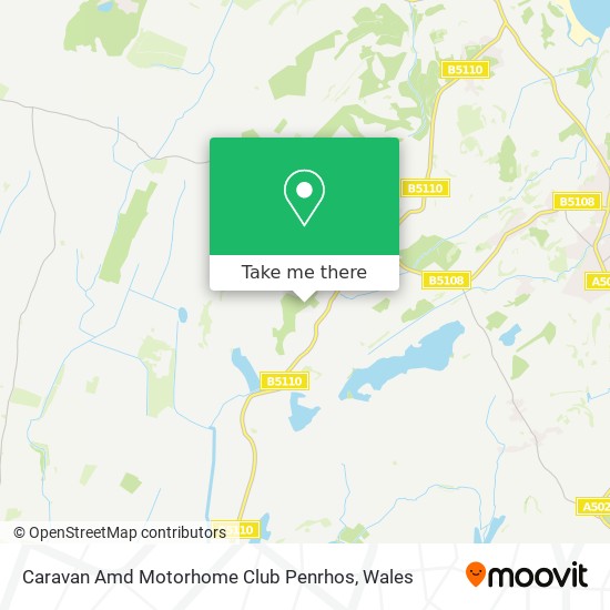 Caravan Amd Motorhome Club Penrhos map