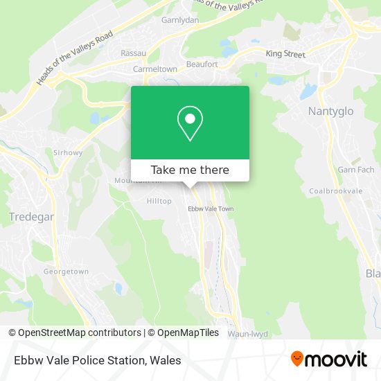 Ebbw Vale Police Station map