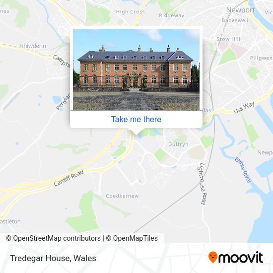 Tredegar House map