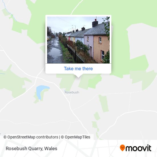 Rosebush Quarry map