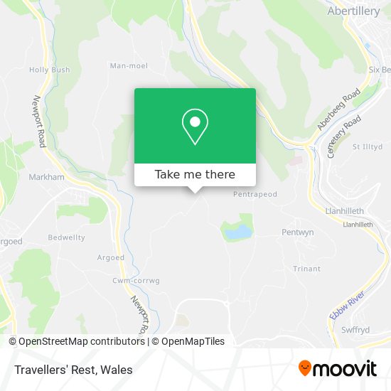 Travellers' Rest map