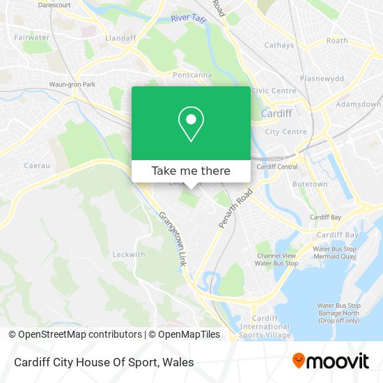 Cardiff City House Of Sport map