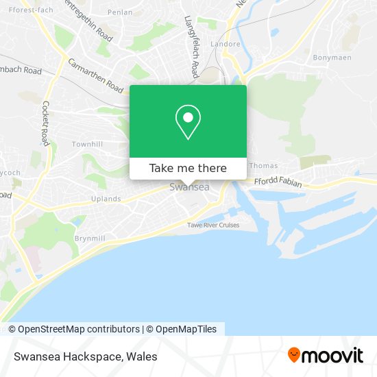 Swansea Hackspace map