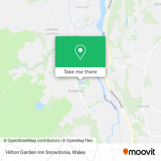 Hilton Garden Inn Snowdonia map