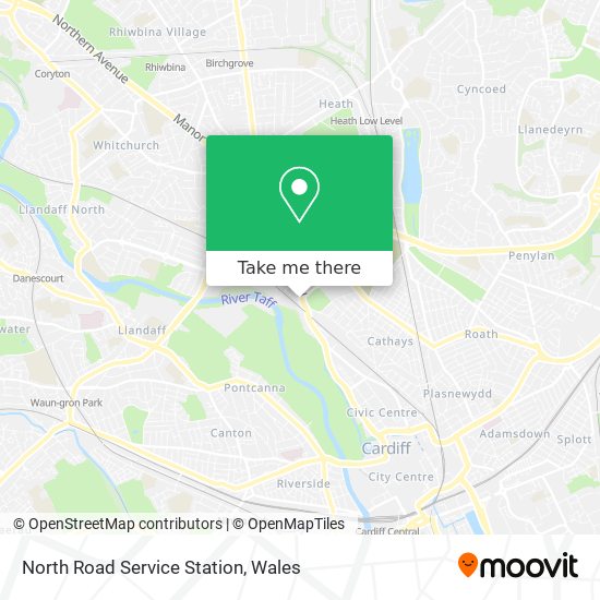 North Road Service Station map