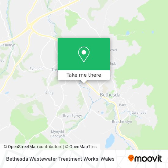 Bethesda Wastewater Treatment Works map