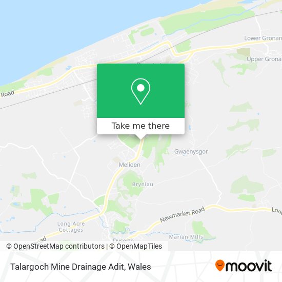 Talargoch Mine Drainage Adit map