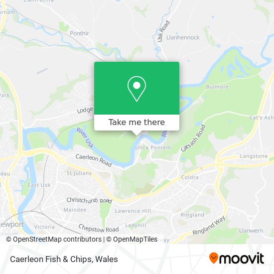 Caerleon Fish & Chips map