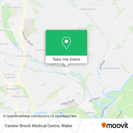 Candwr Brook Medical Centre map