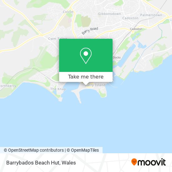 Barrybados Beach Hut map