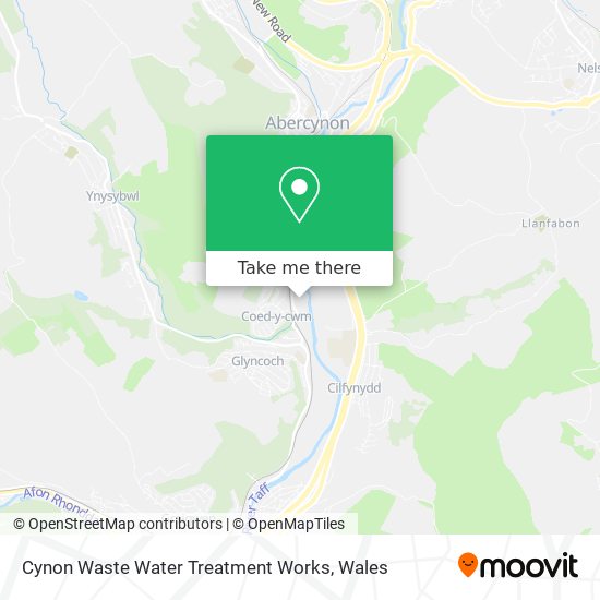 Cynon Waste Water Treatment Works map