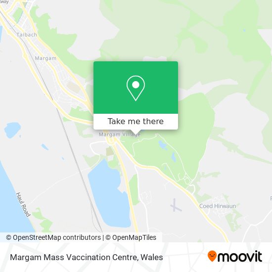 Margam Mass Vaccination Centre map