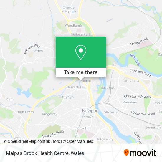 Malpas Brook Health Centre map