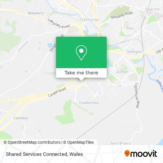 Shared Services Connected map