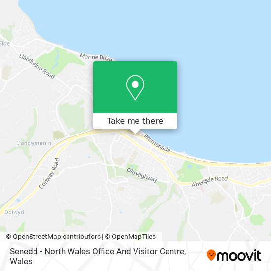Senedd - North Wales Office And Visitor Centre map