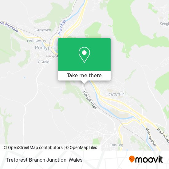 Treforest Branch Junction map