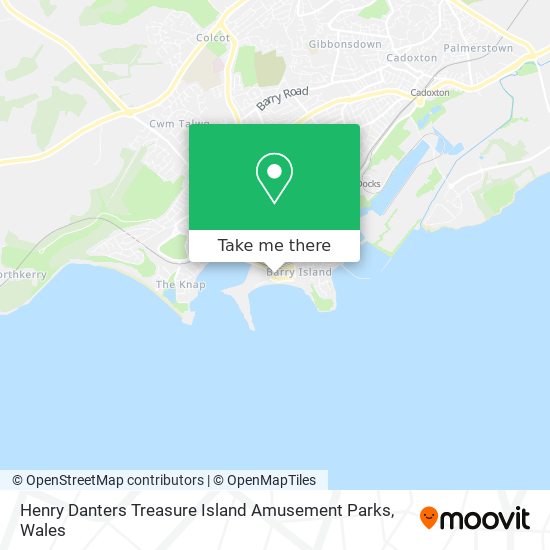 Henry Danters Treasure Island Amusement Parks map