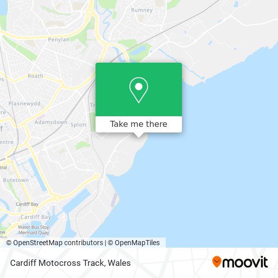 Cardiff Motocross Track map