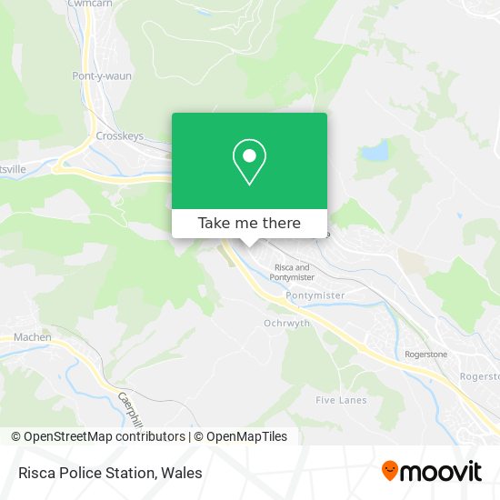 Risca Police Station map