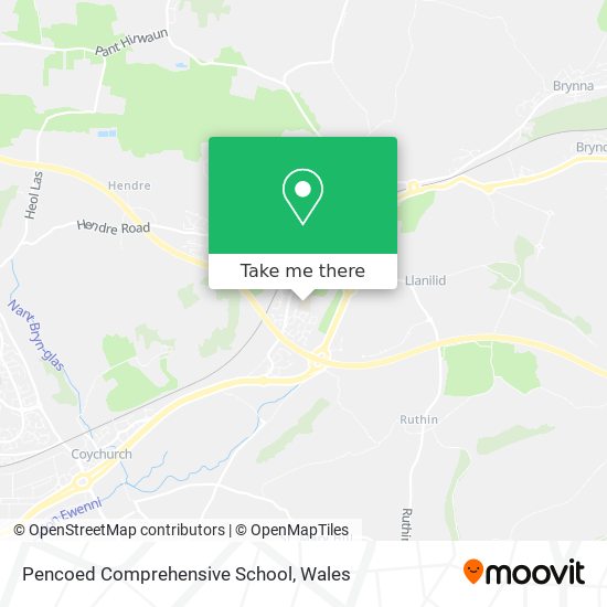 Pencoed Comprehensive School map