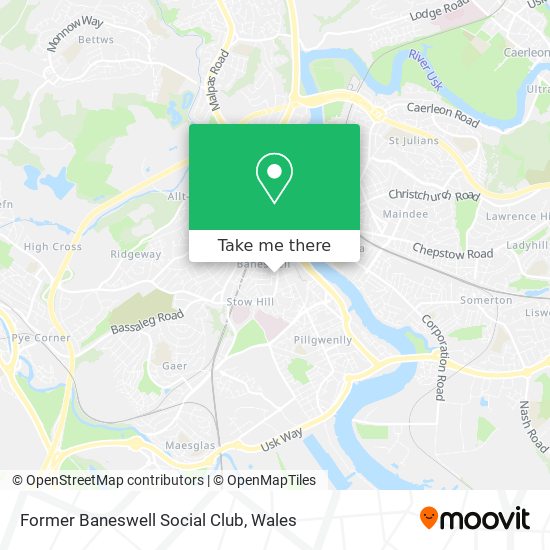 Former Baneswell Social Club map