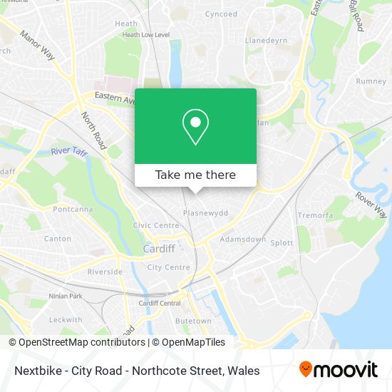 Nextbike - City Road - Northcote Street map