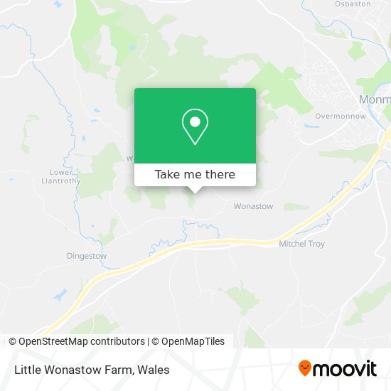 Little Wonastow Farm map