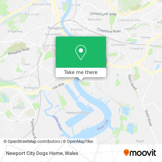 Newport City Dogs Home map