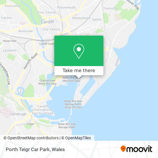 Porth Teigr Car Park map