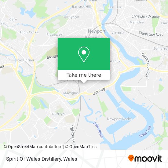 Spirit Of Wales Distillery map