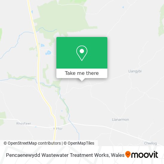 Pencaenewydd Wastewater Treatment Works map