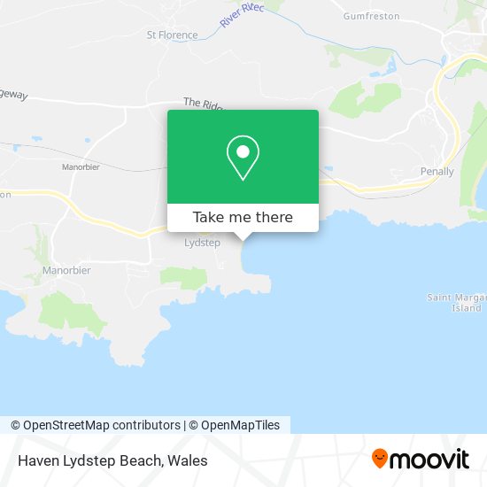 Haven Lydstep Beach map