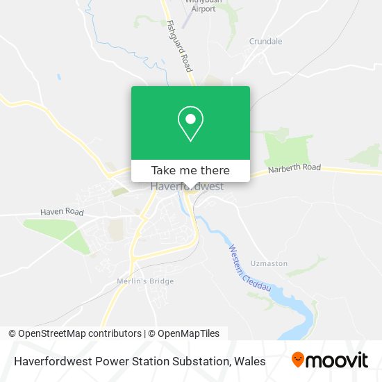 Haverfordwest Power Station Substation map