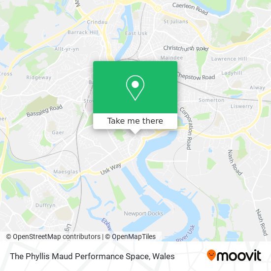The Phyllis Maud Performance Space map