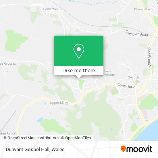 Dunvant Gospel Hall map