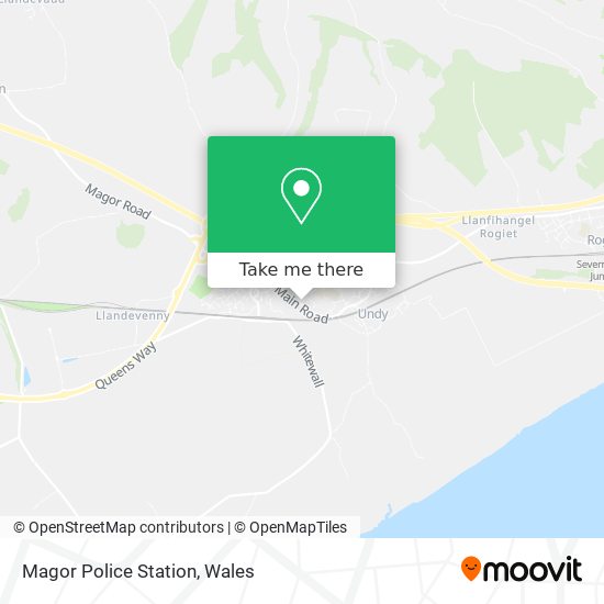 How to get to Magor Police Station in Monmouthshire by Bus or Train?