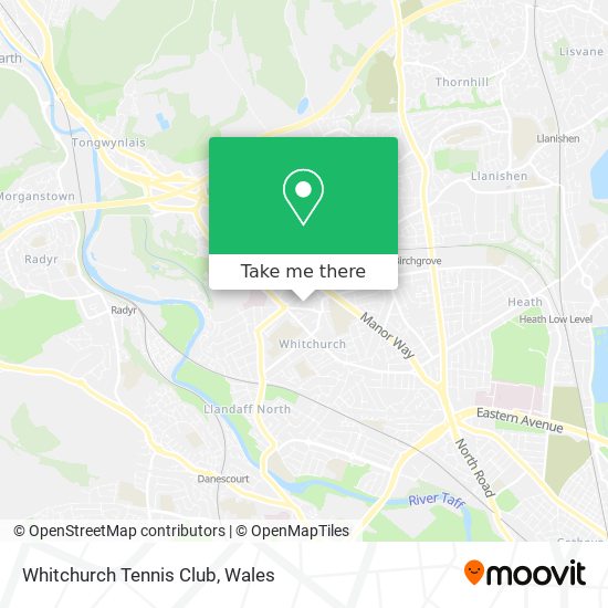 Whitchurch Tennis Club map