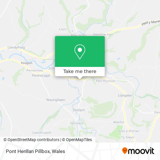 Pont Henllan Pillbox map
