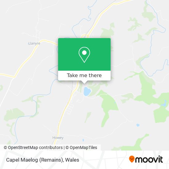 Capel Maelog (Remains) map