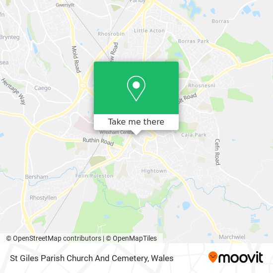 St Giles Parish Church And Cemetery map