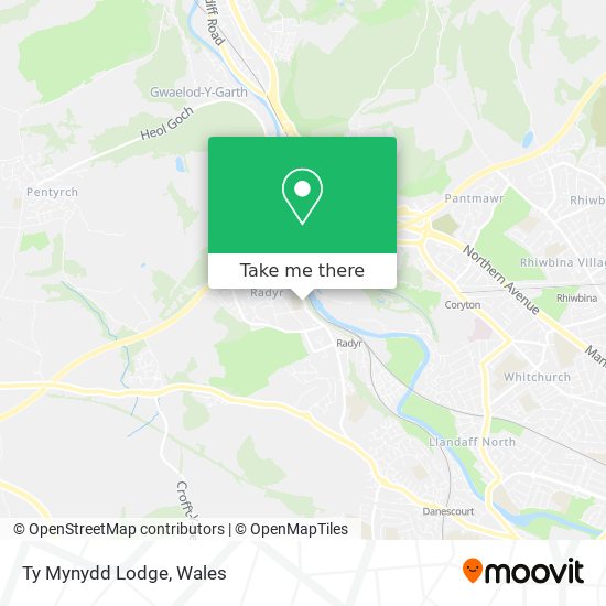 Ty Mynydd Lodge map