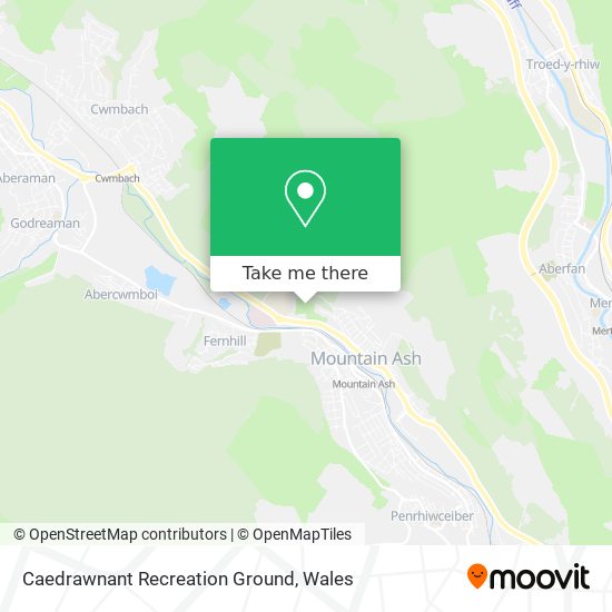 Caedrawnant Recreation Ground map
