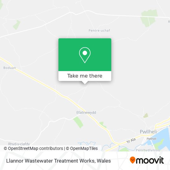 Llannor Wastewater Treatment Works map