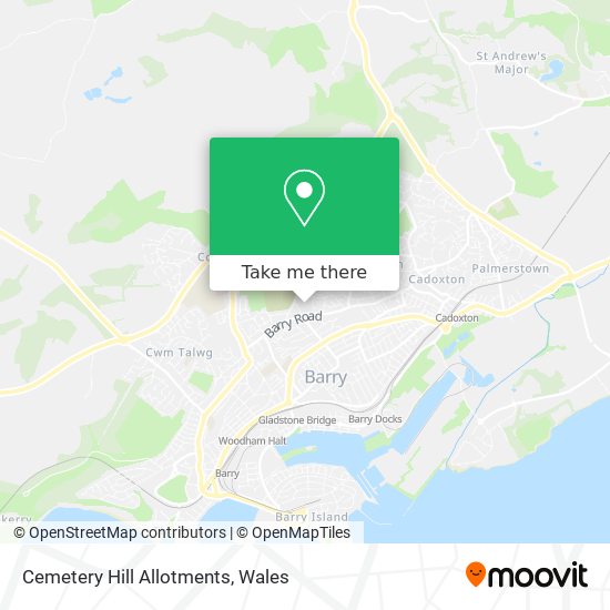 Cemetery Hill Allotments map