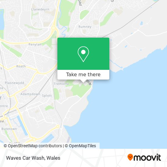 Waves Car Wash map