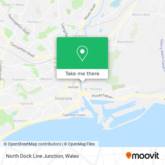 North Dock Line Junction map